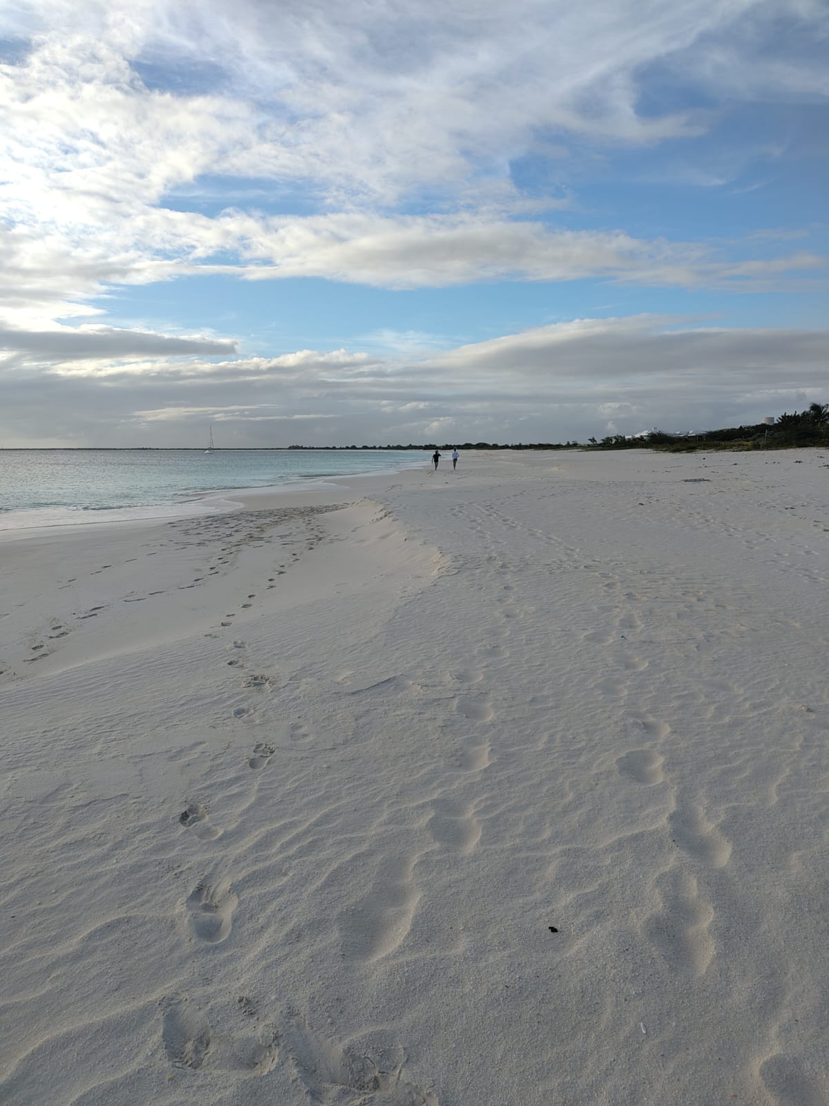 Barbuda plage de sable blanc - stage voile catamaran Black Pearl